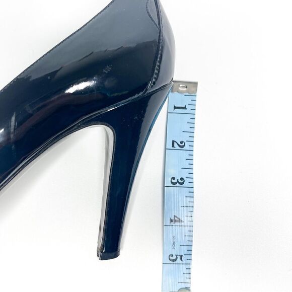 🍋 Fendi • Women’s Black Patent Peep Toe Cutout Platform Pumps Size 40EU - Picture 8 of 9